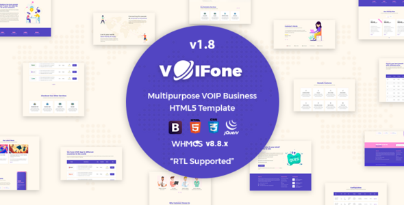 Voifone | Multipurpose VOIP Business HTML5 Template