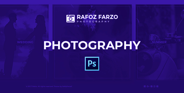 Rafoz – Photography & Portfolio PSD Template – 0 Sold!