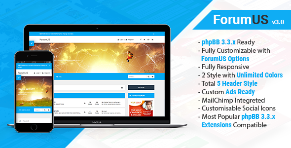 ForumUS | Responsive phpBB 3.3.x Style / Theme