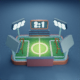 Soccer Football Field Low Poly - 3DOcean Item for Sale
