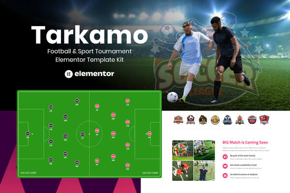 Tarkamo - Football & Sport Tournament Elementor Template Kit