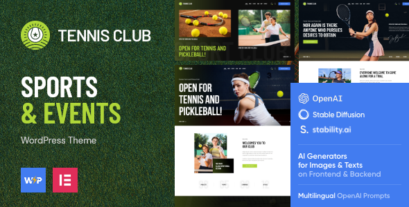 Tennis Club | Sports Theme