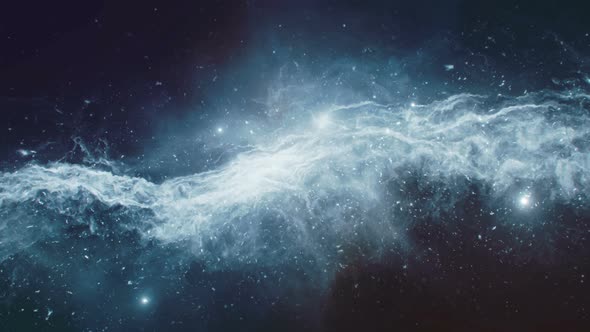 CGI Animation of Flight Towards Nebula alt