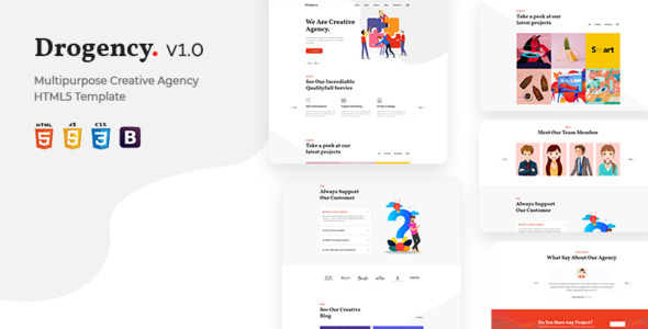 Drogency | Multipurpose Creative Agency HTML5 Template