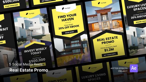 Social Media Reels - Real Estate Promo After Effects Template