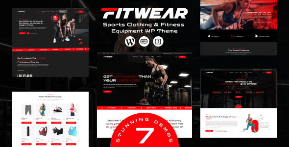 Fitwear - Gym, Fitness WordPress Theme