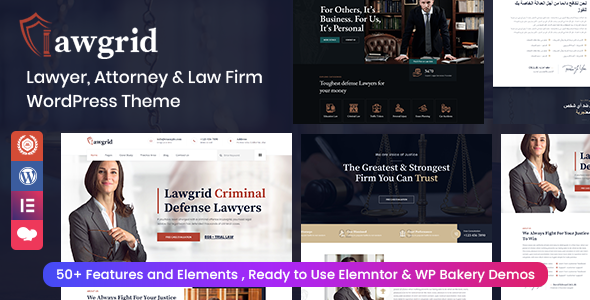 Lawgrid - Lawyer & Attorney WordPress Theme