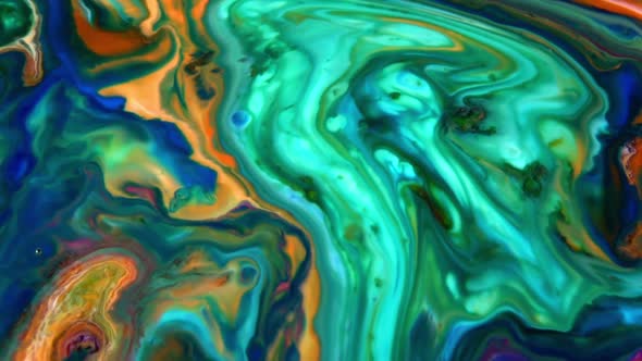Artistic Concept Color Surface Moving Surface Liquid Paint 2