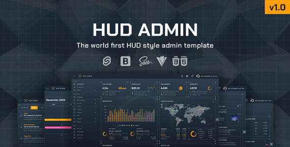 HUD - Svelte Bootstrap Admin Template