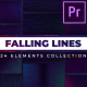 24 Falling Lines Backgrounds | Premiere Pro - VideoHive Item for Sale