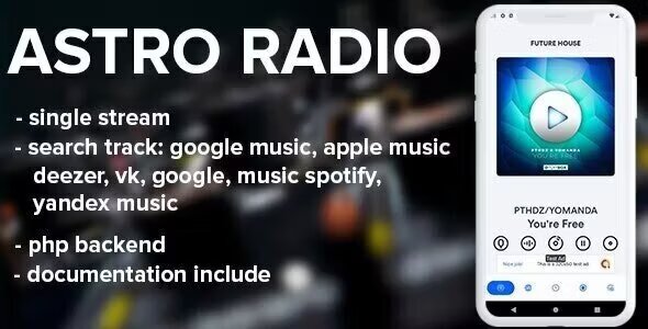 Astro live radio with php backend