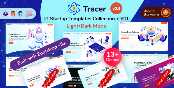 Tracer - IT Startup & Technology Solutions Bootstrap 5 Template