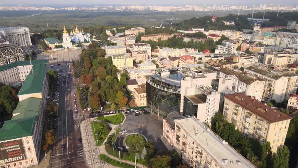 Kyiv, Ukraine Aerial View of the City. Kiev