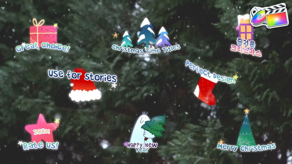 Christmas Time Titles for FCPX alt