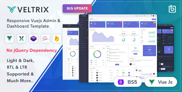 Veltrix - Vuejs Admin & Dashboard Template