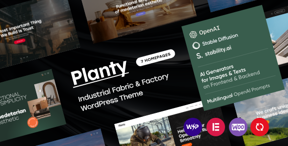 Planty - Fabric & Factory Theme