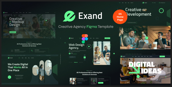 Exand - Creative Agency Figma Template
