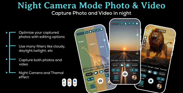 Night Camera Mode - Photo and Video - HD Camera Filter - HD Night Camera Pro - Night Mode Camera