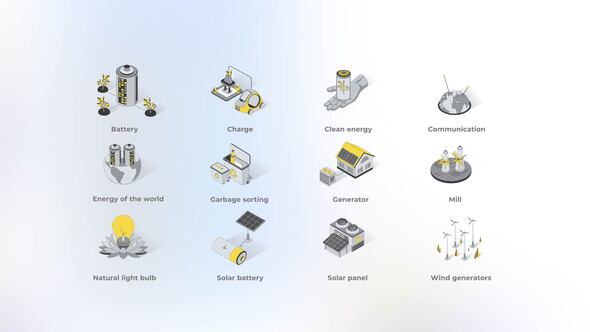 Conservation of Nature - Isometric Icons