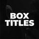 Box Titles | AE - VideoHive Item for Sale