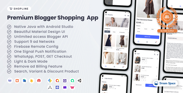 Shopline - Premium Blogger Shopping App 1.2