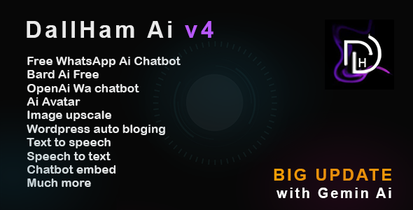DallHam v3 -  Gemini Ai, WhatsApp Chatbot, Avatar Maker SAAS System