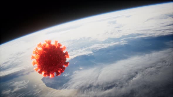 Coronavirus COVID-19 on the Earth Orbit