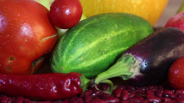 Fresh Vegetables On The Table