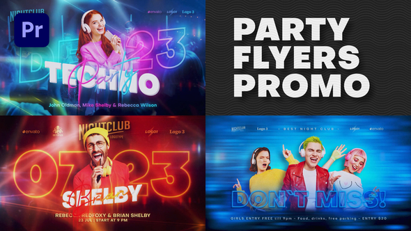 Party Flyers Promo | Premiere Pro