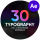 30 Modern Typography | After Effects | Responsive Design - VideoHive Item for Sale