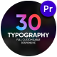 30 Modern Typography | Premiere Pro CC | MOGRT - VideoHive Item for Sale