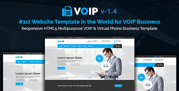 Voipbiz | Responsive VOIP & Virtual Phone Business HTML5 Template
