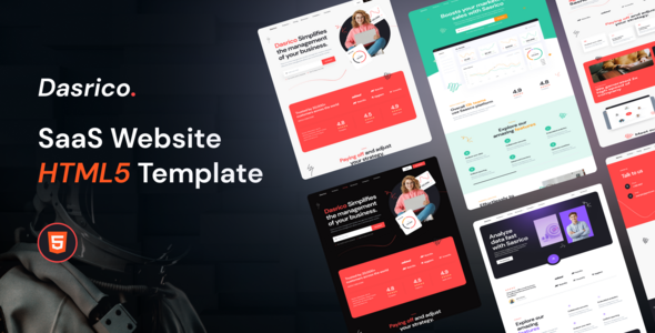 Dasrico - SaaS Website HTML5 Template