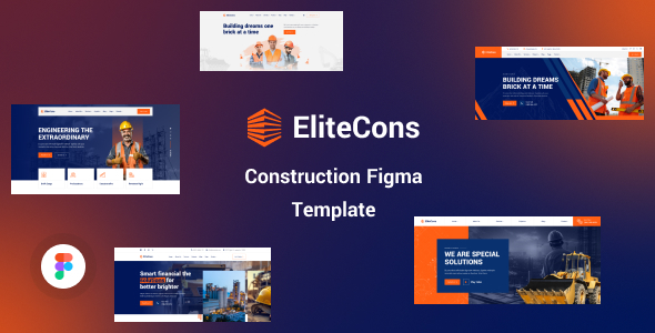 EliteCons - Construction Figma Template