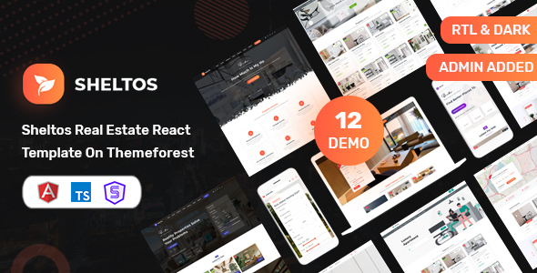 Sheltos - Real Estate Angular 17 Template