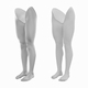 Female Legs Anatomical Base Mesh - 3DOcean Item for Sale