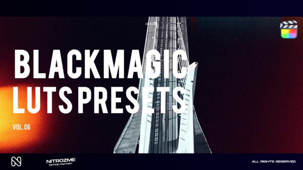 Blackmagic LUT Collection Vol. 06 for Final Cut Pro X alt
