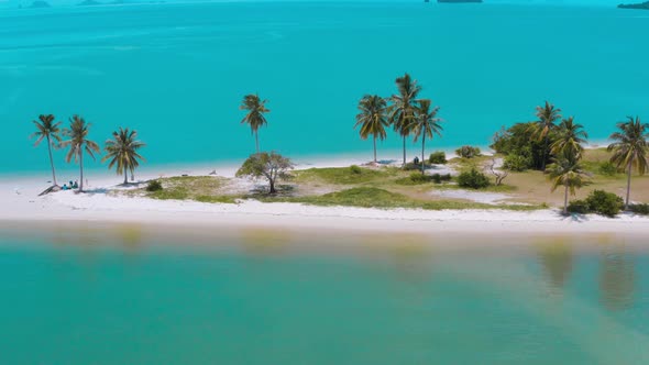 Aerial View of Laem Had Beach in Koh Yao Yai Island in the Andaman Sea Between Phuket and Krabi