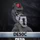 GDE50C Pistol With Hands - 3DOcean Item for Sale