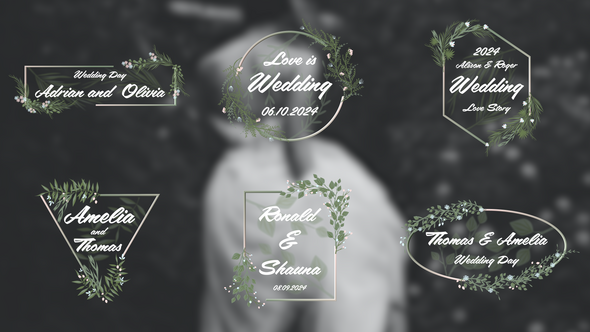 Wedding Titles 4K