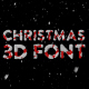 Christmas 3D Font - VideoHive Item for Sale