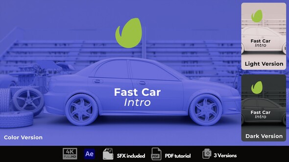 Fast Car Logo Reveal