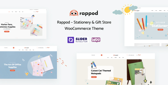Rappod – Stationery & Gift Store WooCommerce Theme