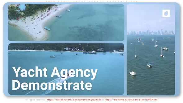 Grid Style Yacht Agency Presentation