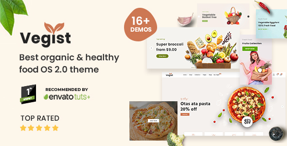 Vegist - The  Vegetables, Supermarket & Organic Food eCommerce Shopify Theme