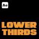Clean Lower Thirds - VideoHive Item for Sale
