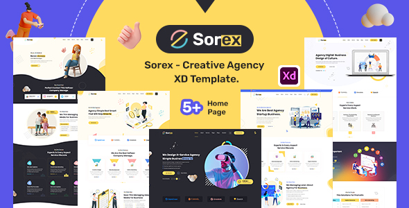 Sorex - Creative Agency XD Template.
