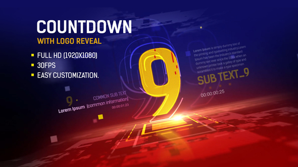 Countdown with Logo Reveal