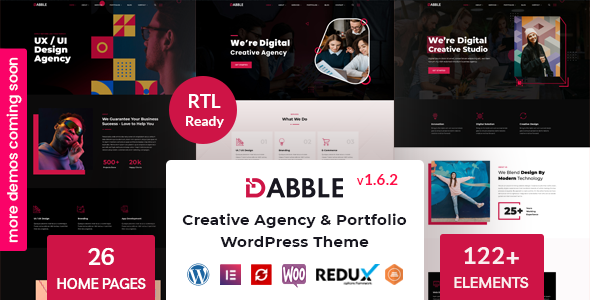 Dabble – Creative Agency & Portfolio WordPress Theme