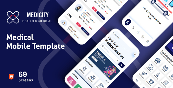 Medicity | Medical Mobile Template